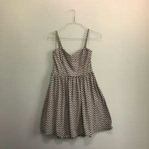 Blue and White Chevron Dress